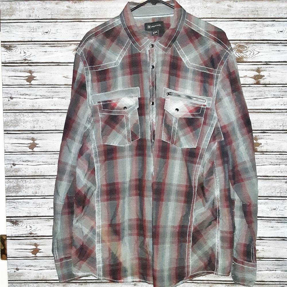 ⭐INC International Concepts Grey Red Size XXL⭐